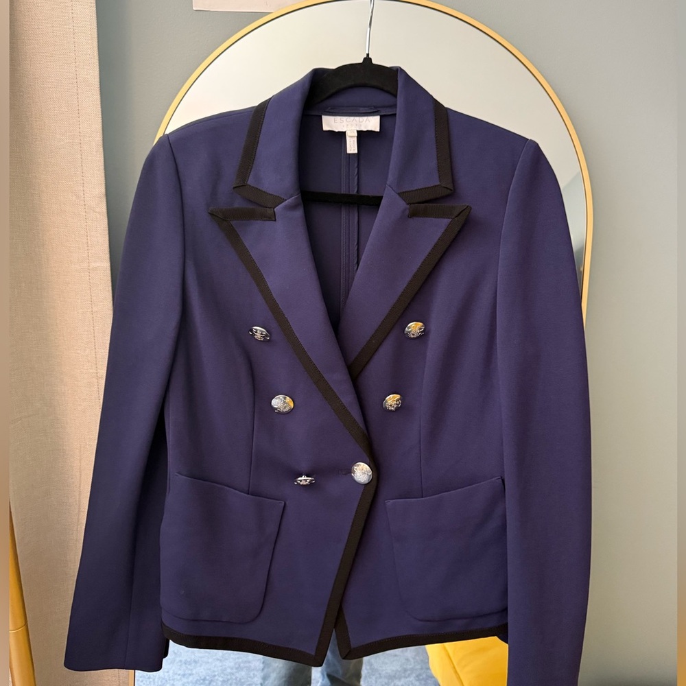 ESCADA Navy Double-Breasted Women's Blazer Size 38/ US 6